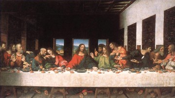 レオナルド・ダ・ヴィンチ Painting - 最後の晩餐 レオナルド・ダ・ヴィンチのコピー